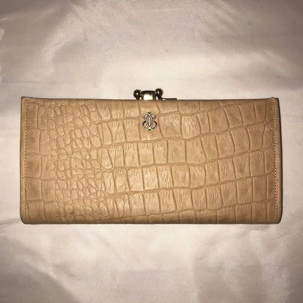 Vintage Lady Buxton Alligator Grain Wallet & Change Purse Tan